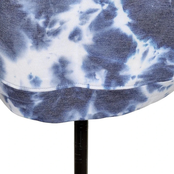 Rae Dunn Womens Miss Independent Tie Dye Crew Neck Sweatshirt Size Large Blue - Picture 5 of 14